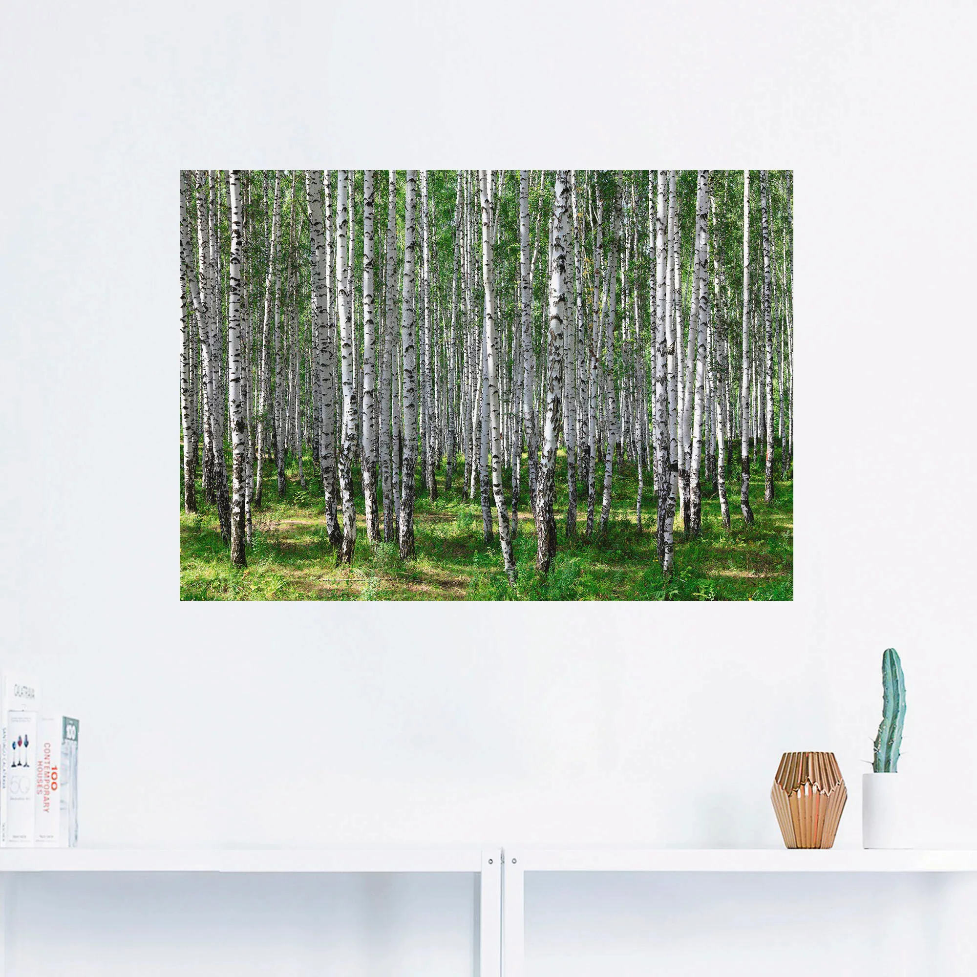 Artland Wandbild »Birkenwald«, Wald, (1 St.), als Poster, Wandaufkleber in günstig online kaufen