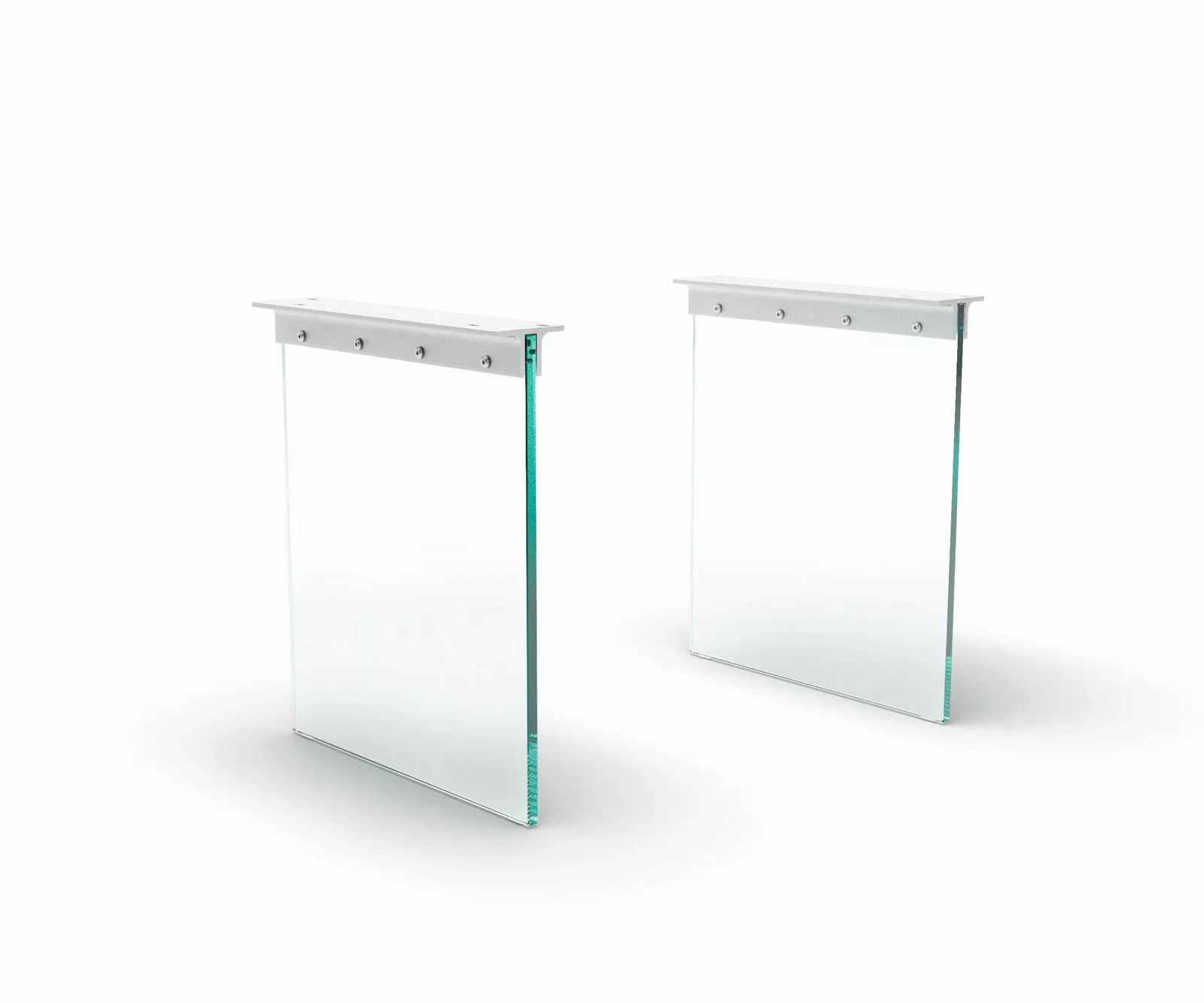 DELIFE Tischbein Glas, (2er-Set) Tischgestell günstig online kaufen