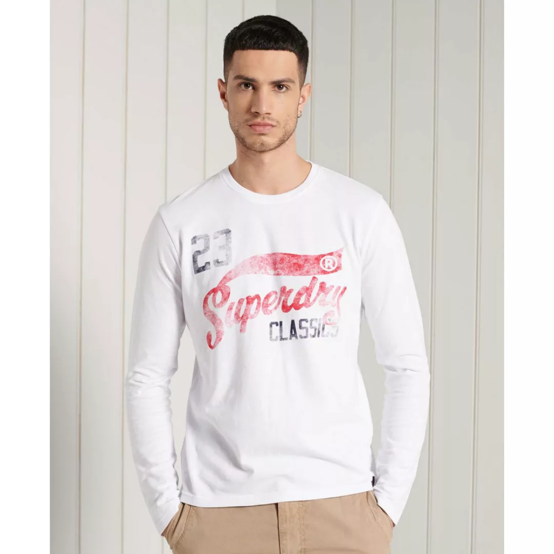 Superdry Collegiate Graphic Langarm-t-shirt L Brilliant White günstig online kaufen