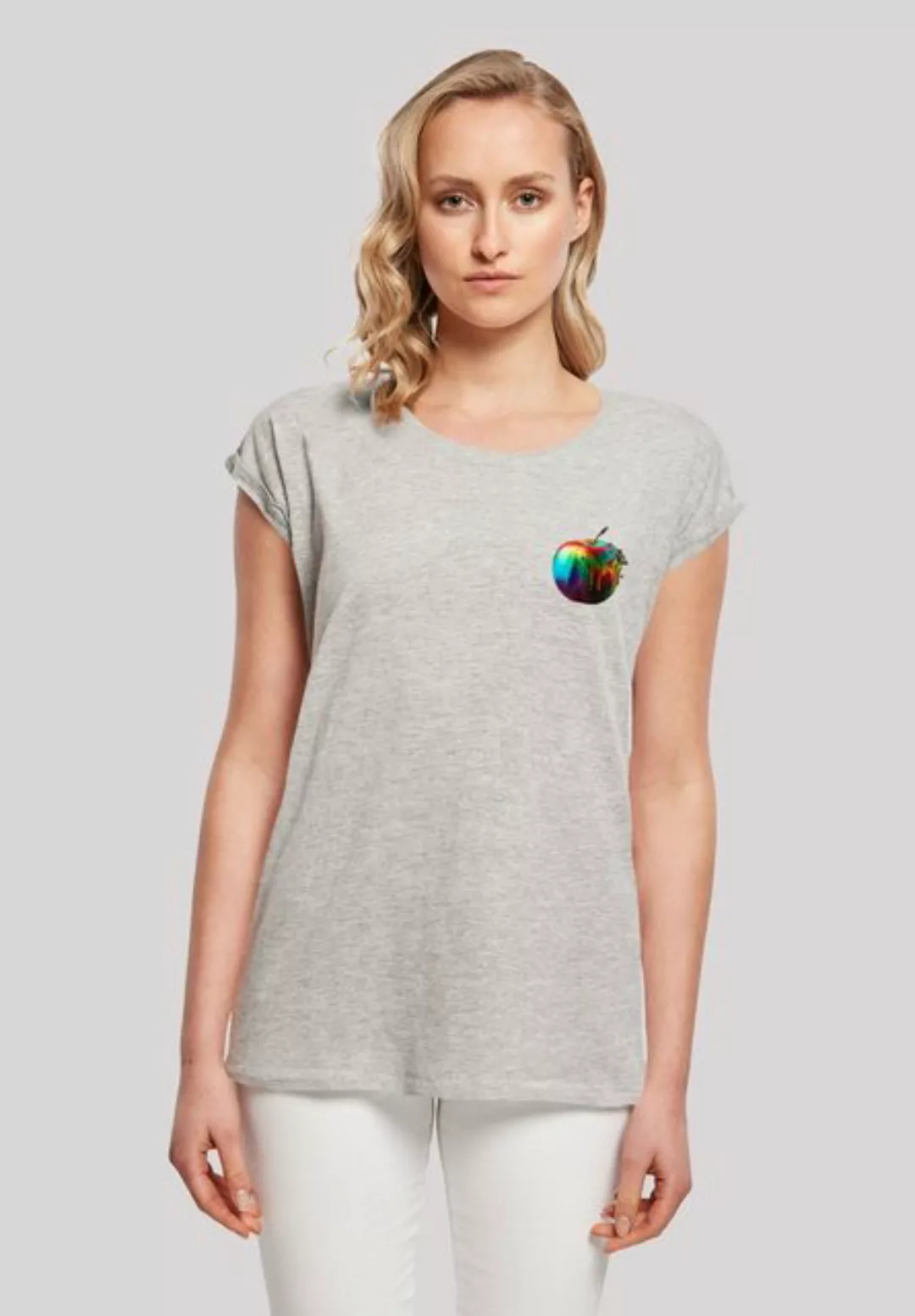 F4NT4STIC T-Shirt Colorfood Collection - Rainbow Apple Print günstig online kaufen