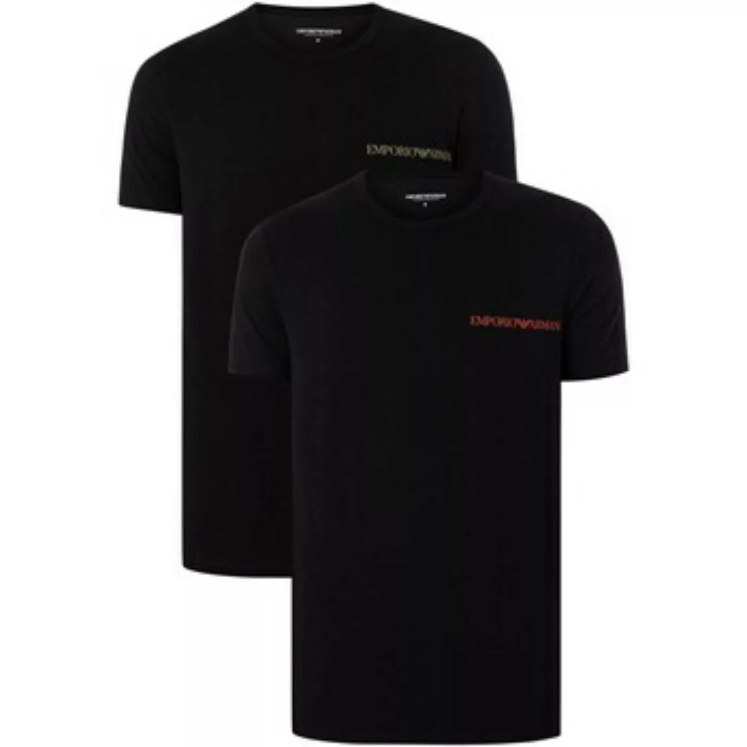 Emporio Armani  Pyjamas/ Nachthemden 2er-Pack Lounge-T-Shirts mit Rundhalsa günstig online kaufen