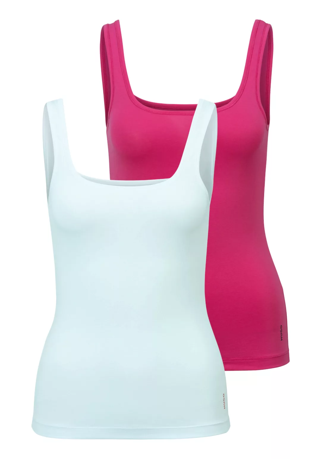 HUGO Underwear Tanktop "TWIN VEST", (Packung, 2er-Pack), mit vertikalem Log günstig online kaufen