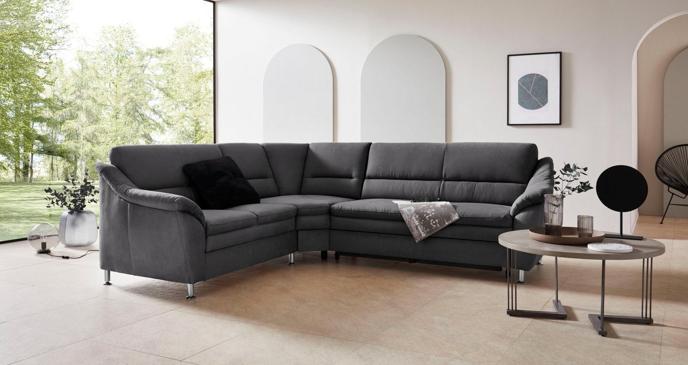 Places of Style Ecksofa Cardoso L-Form, mit Trapezecke für mehr Sitzkomfort günstig online kaufen