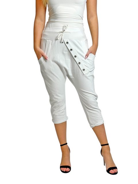 Mississhop Caprihose Damen Capri Hose Boyfriend Hose Jogginghose M.168 günstig online kaufen