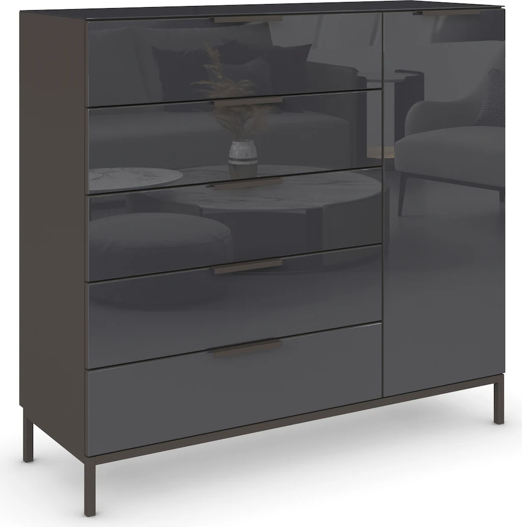 rauch Kombikommode "Kommode Türkommode Sideboard Kombikommode FLIPP mit Gla günstig online kaufen