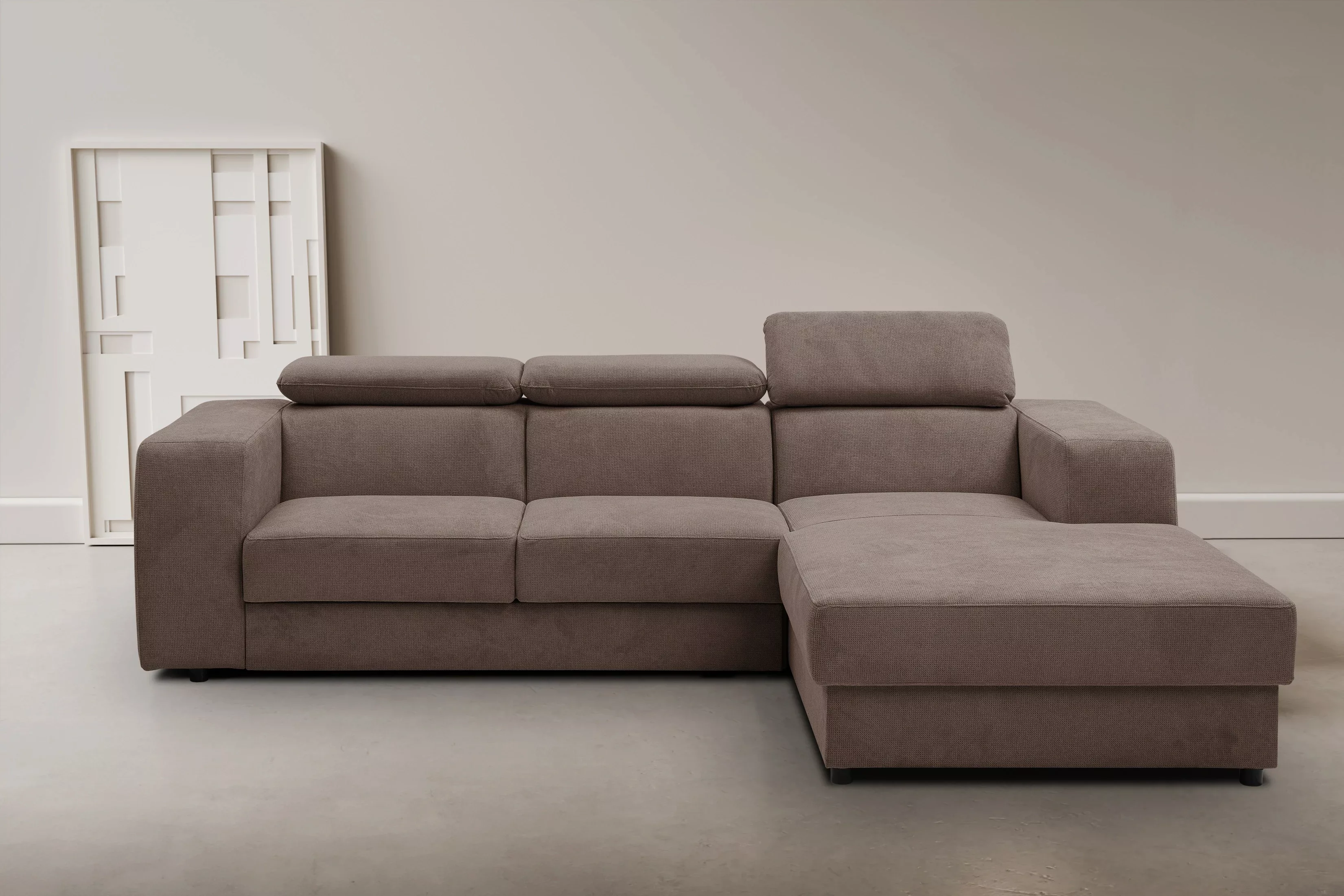 WERK2 Ecksofa "Cherry, modernes Sofa mit Komfortfunktionen, Breite 270cm, L günstig online kaufen