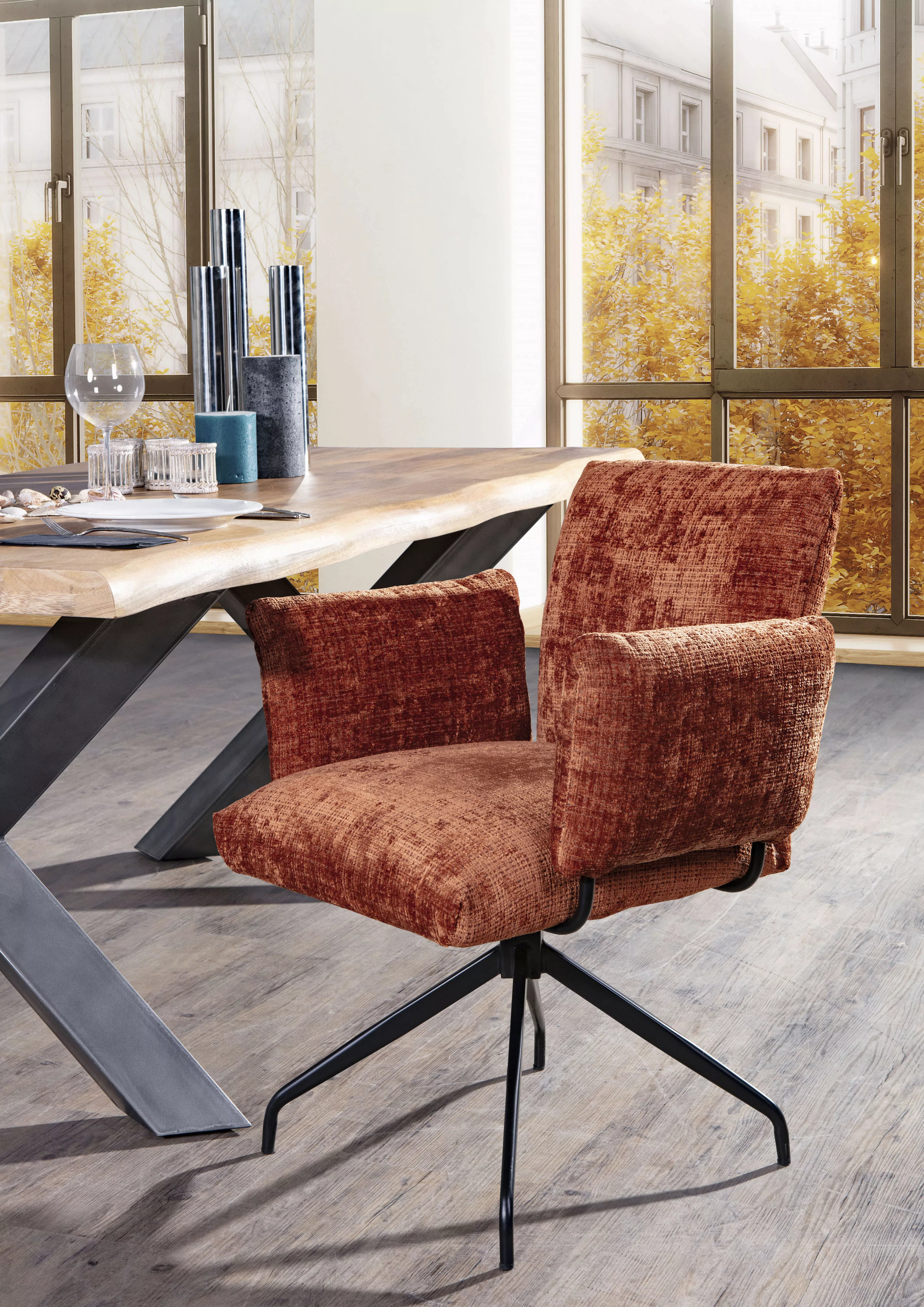 Gutmann Factory Esszimmerstuhl, 1 St., Chenille günstig online kaufen