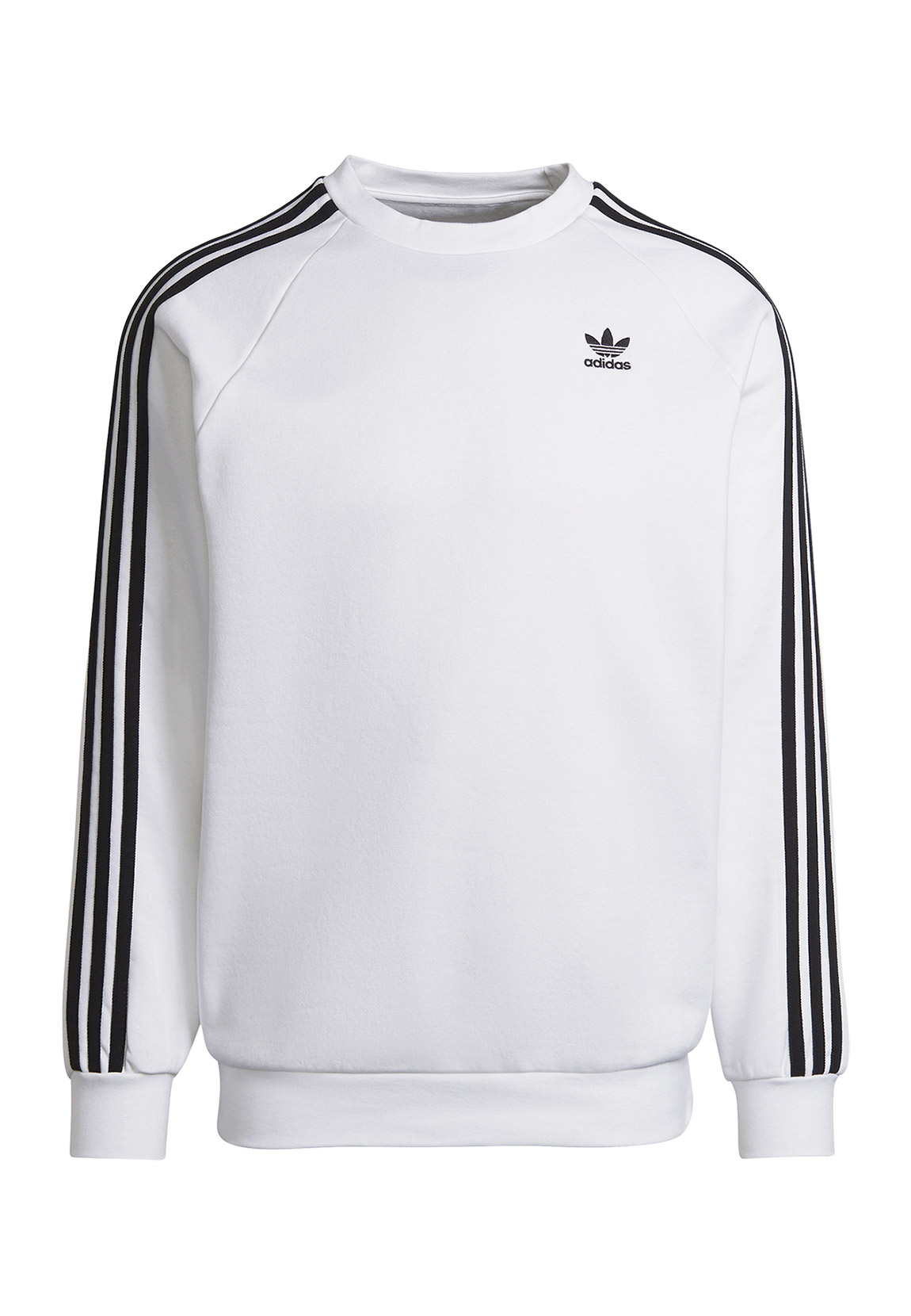 Adidas Originals 3 Stripes Crew Pullover L White günstig online kaufen