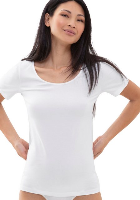 Mey T-Shirt "COTTON PURE", Tiefer Rundhalsausschnitt günstig online kaufen