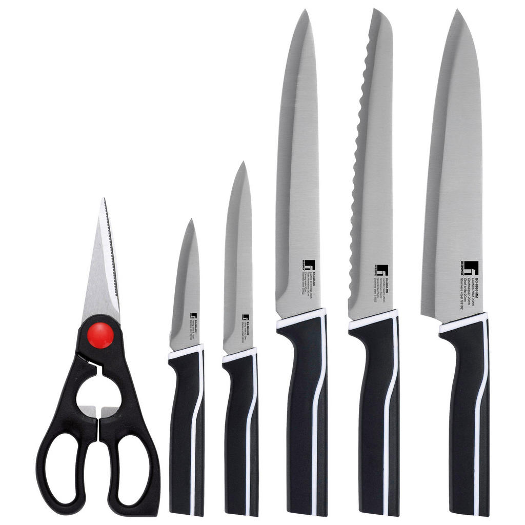 BERGNER Messerset Kyoto schwarz Edelstahl 5 tlg. günstig online kaufen