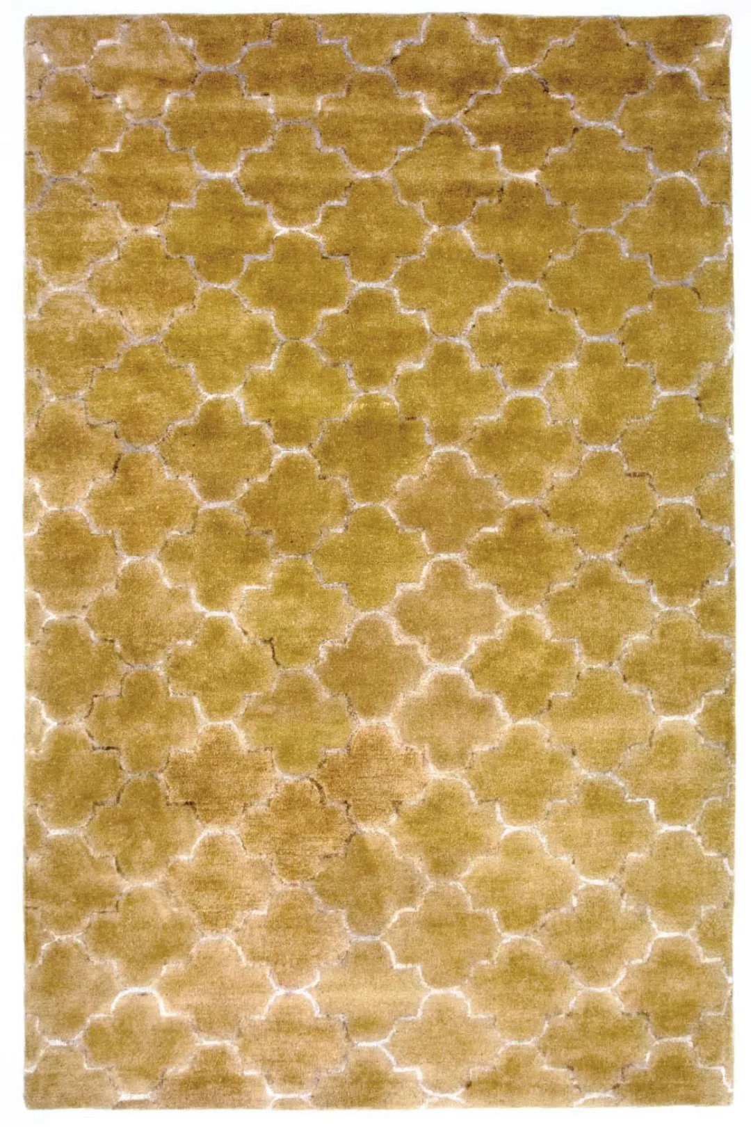 morgenland Wollteppich »Designer Teppich handgetuftet gold«, rechteckig günstig online kaufen