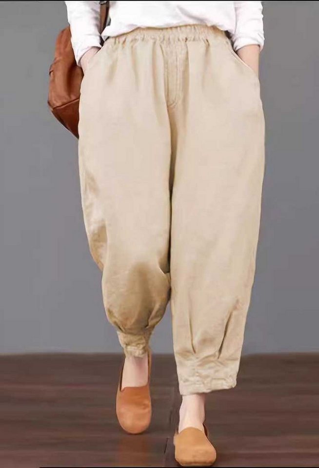 SEGUEN Loungepants Hoch taillierte Hose mit Gummizug an der Taille Neun-Min günstig online kaufen