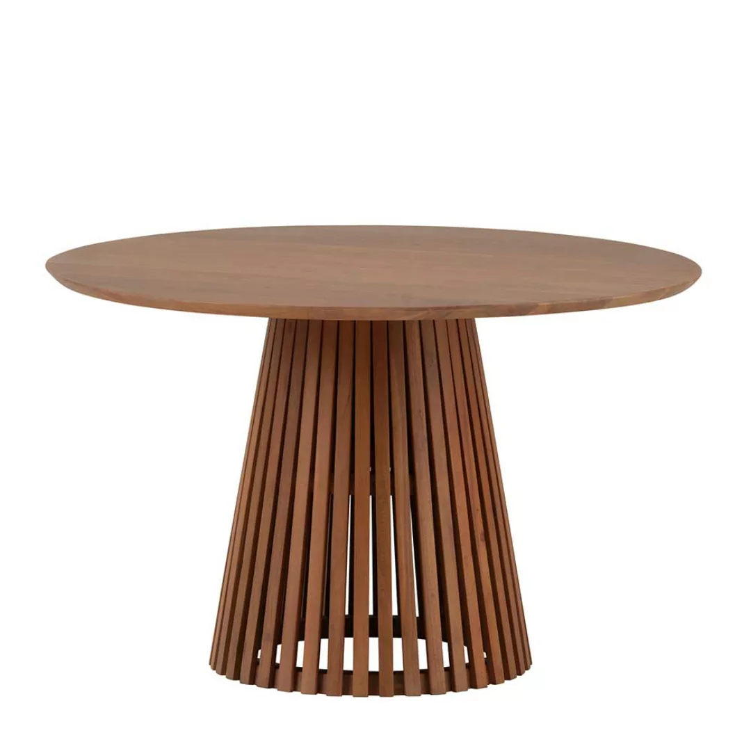Holz Esszimmertisch rund in modernem Design Akazie Massivholz günstig online kaufen