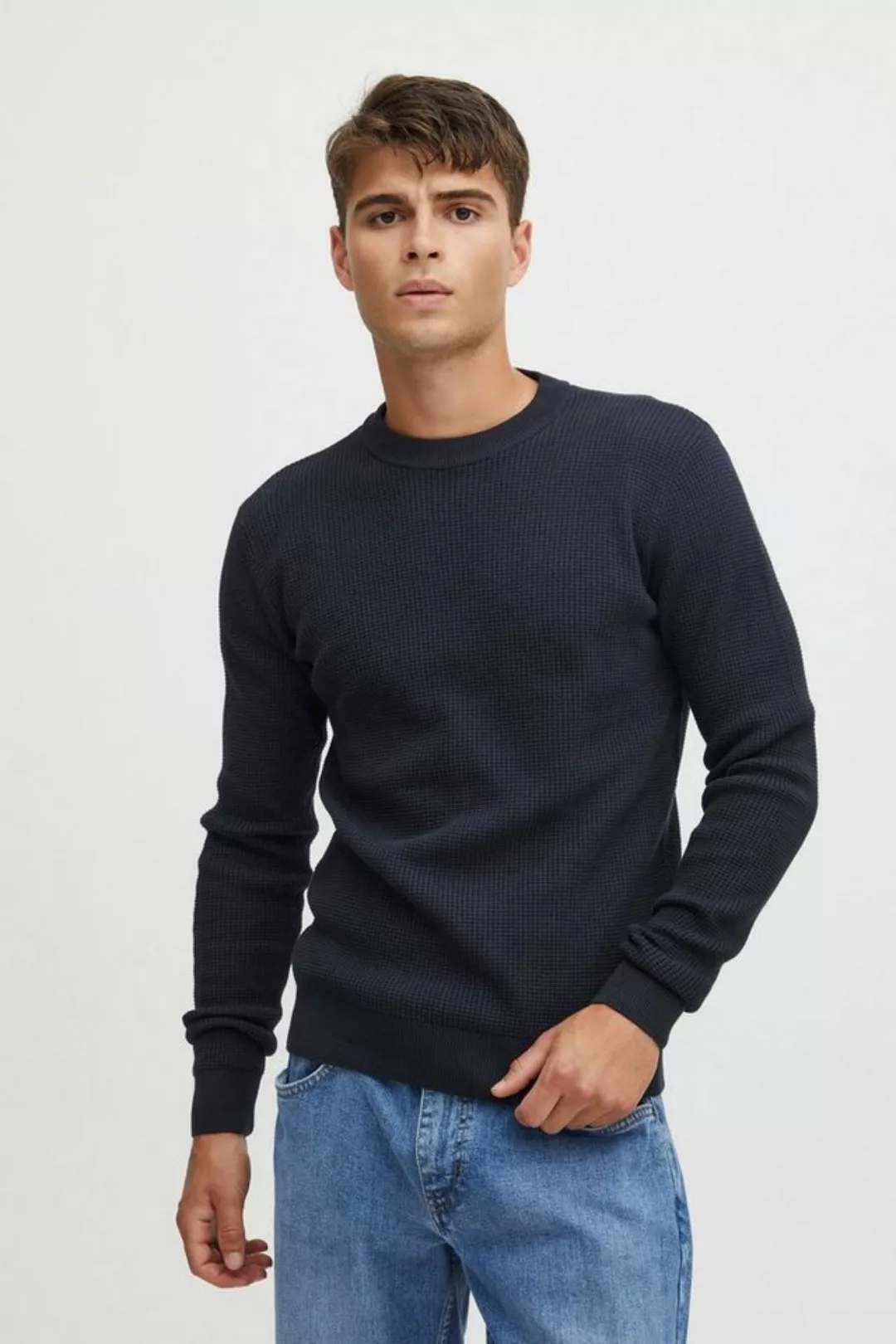 Casual Friday Strickpullover CFKarlo 0092 structured crew neck knit - 20504 günstig online kaufen