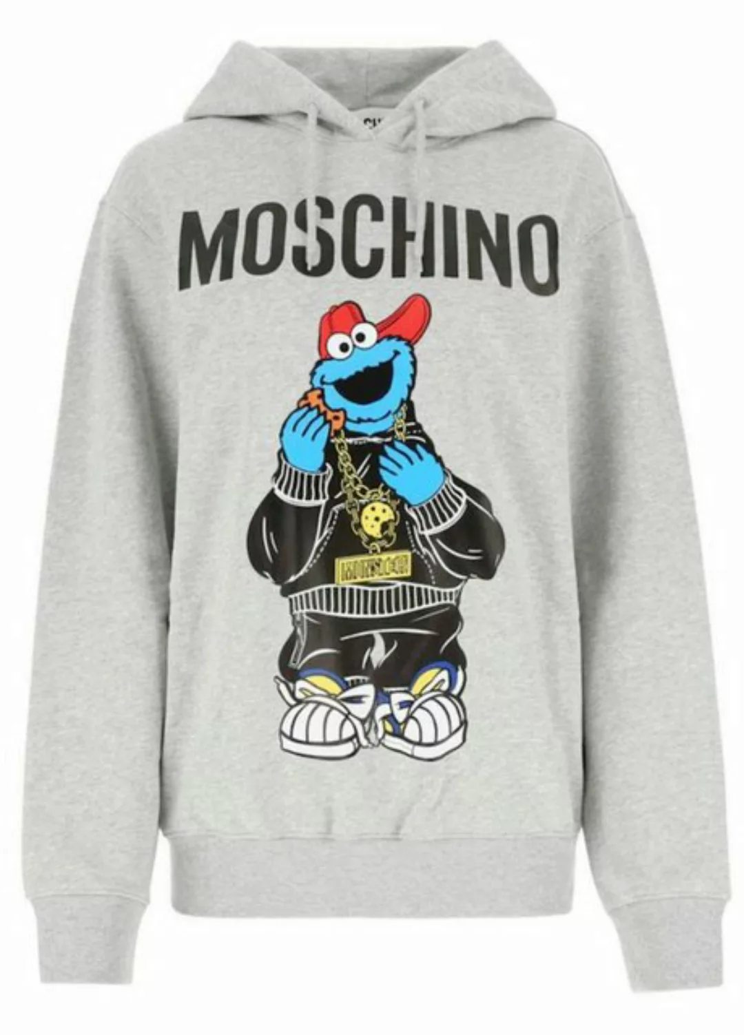 Moschino Hoodie X SESAME STREET Cookie Monster Kapuzen-Sweatshirt Hoodie Sw günstig online kaufen