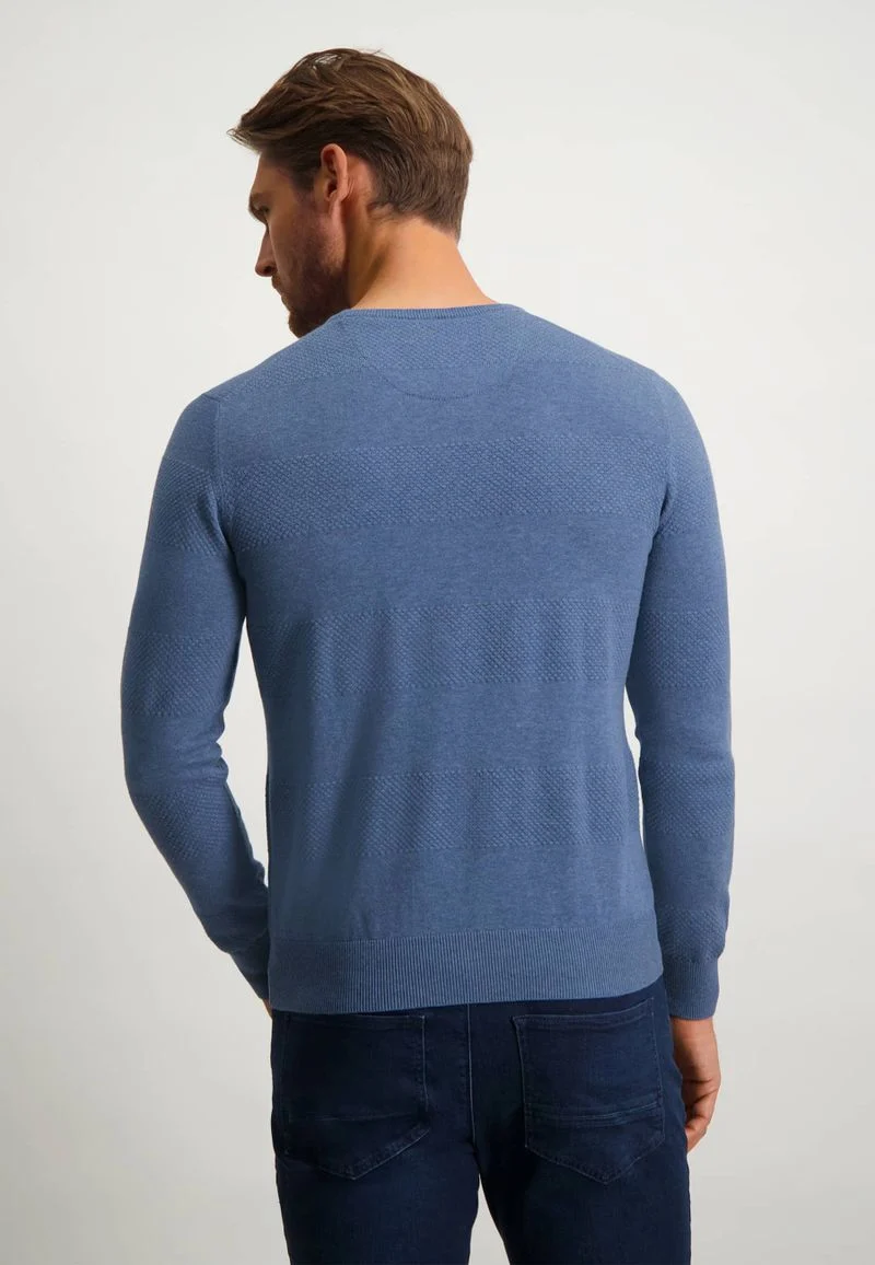 State Of Art Pullover Melange Blau - Größe XL günstig online kaufen