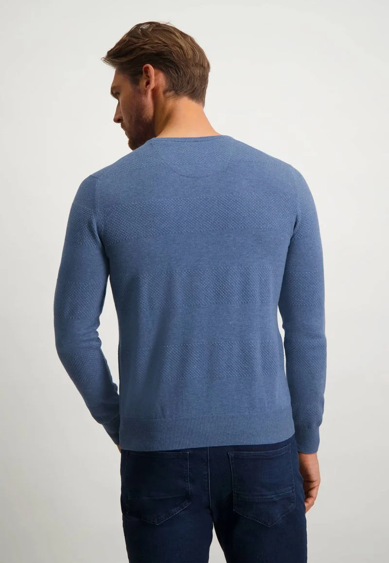 State Of Art Pullover Melange Blau - Größe XXL günstig online kaufen