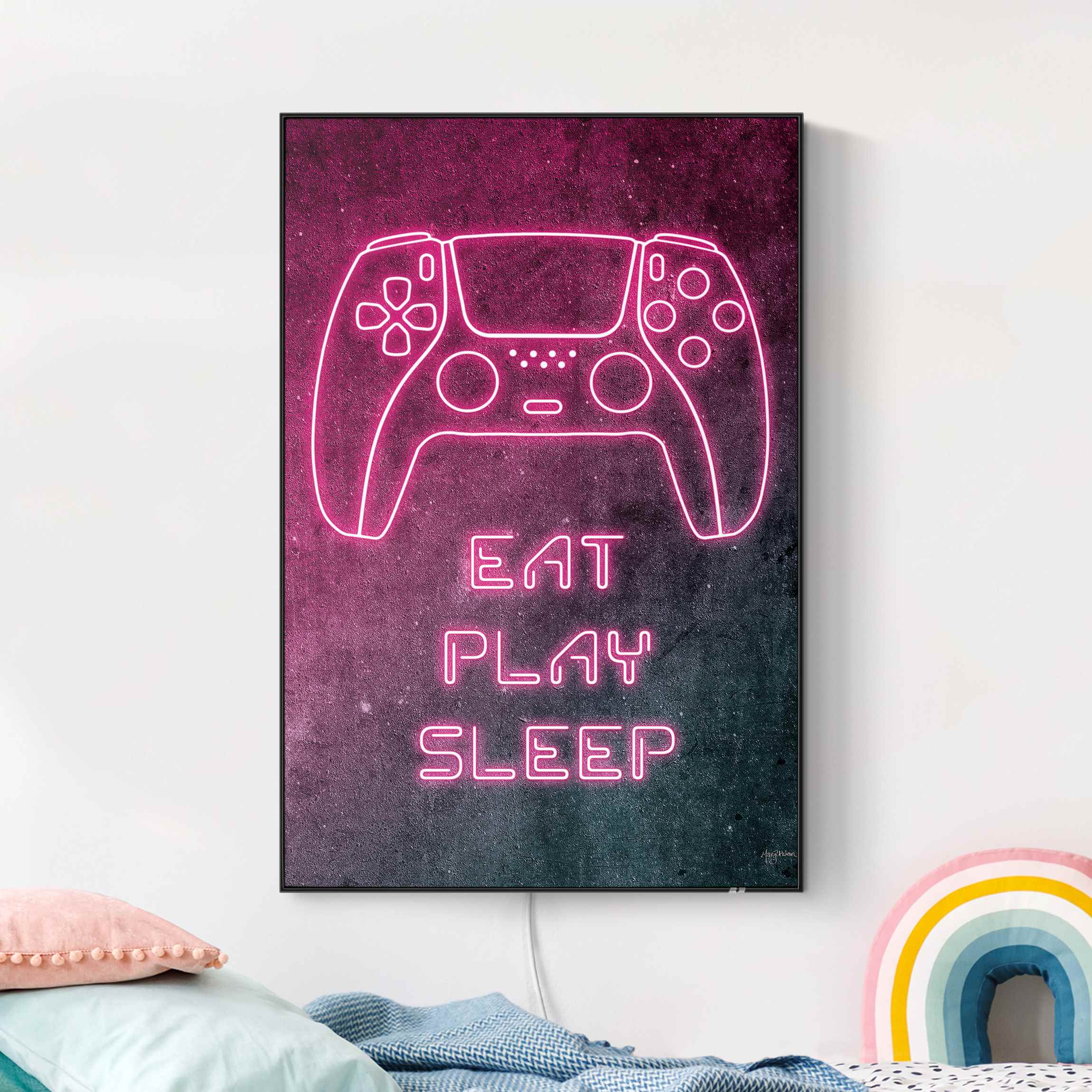 LED-Wechselbild Neon Kontroller mit Spruch günstig online kaufen