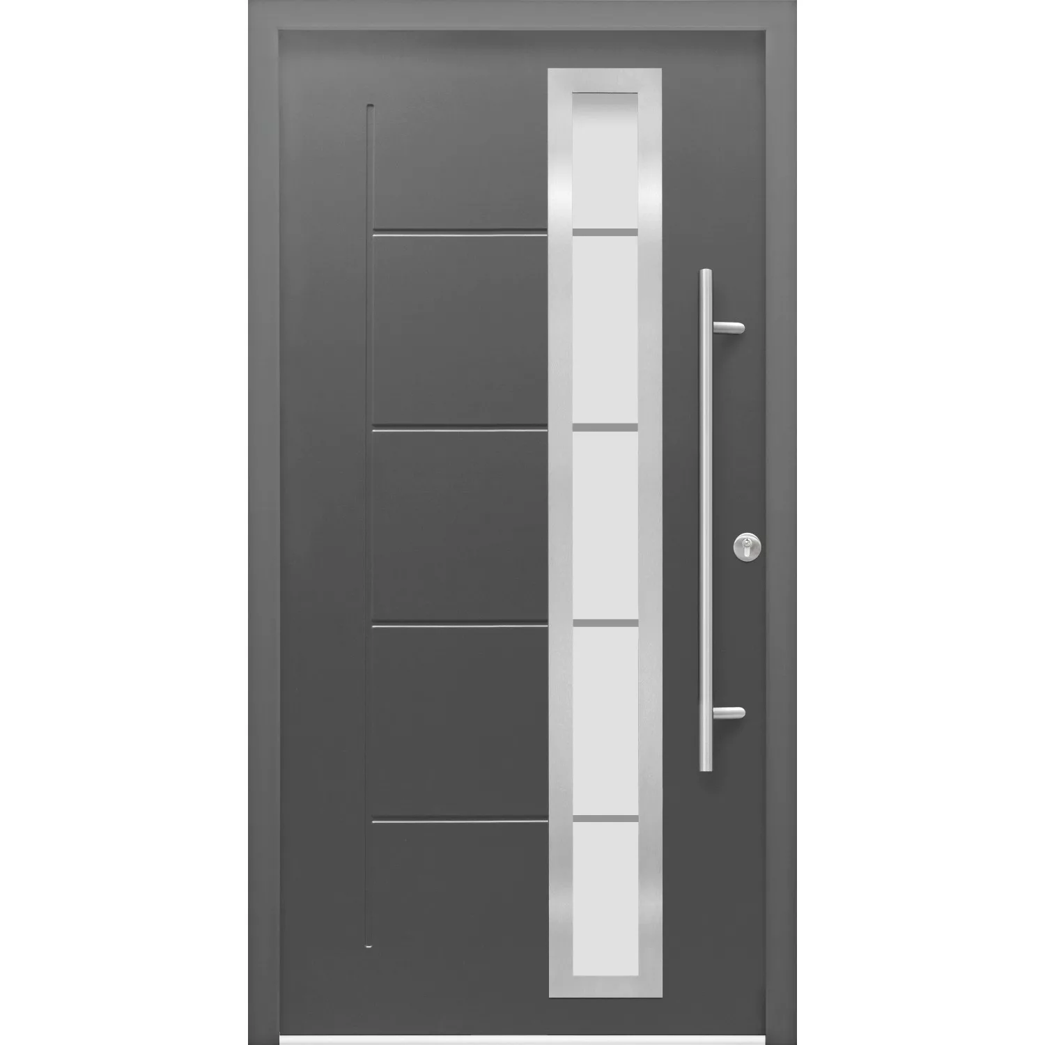 Haustür Thermospace Paris Prime 100 cm x 210 cm Anthrazit Anschlag R günstig online kaufen