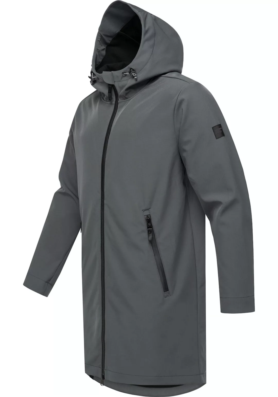 Ragwear Softshellparka "Shellwie Long", mit Kapuze, Schlichter Herren Softs günstig online kaufen