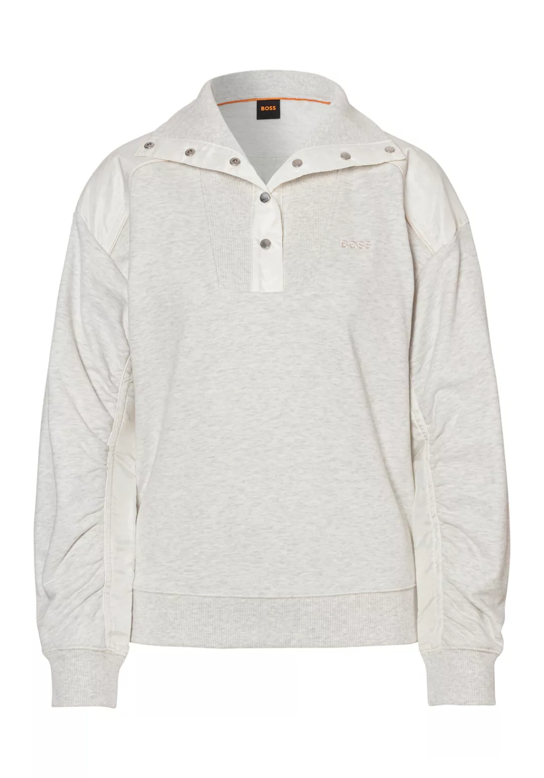 BOSS ORANGE Sweatshirt "C Ehybra", mit Materialmix an Ärmeln & Schultern günstig online kaufen