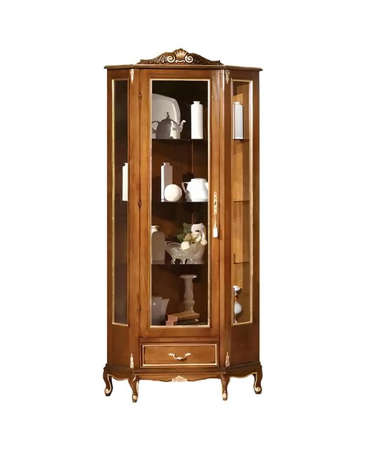 Xlmoebel Eckvitrine Neu Klassische Wohnzimmermöbel mit Massivholz- und Glas günstig online kaufen