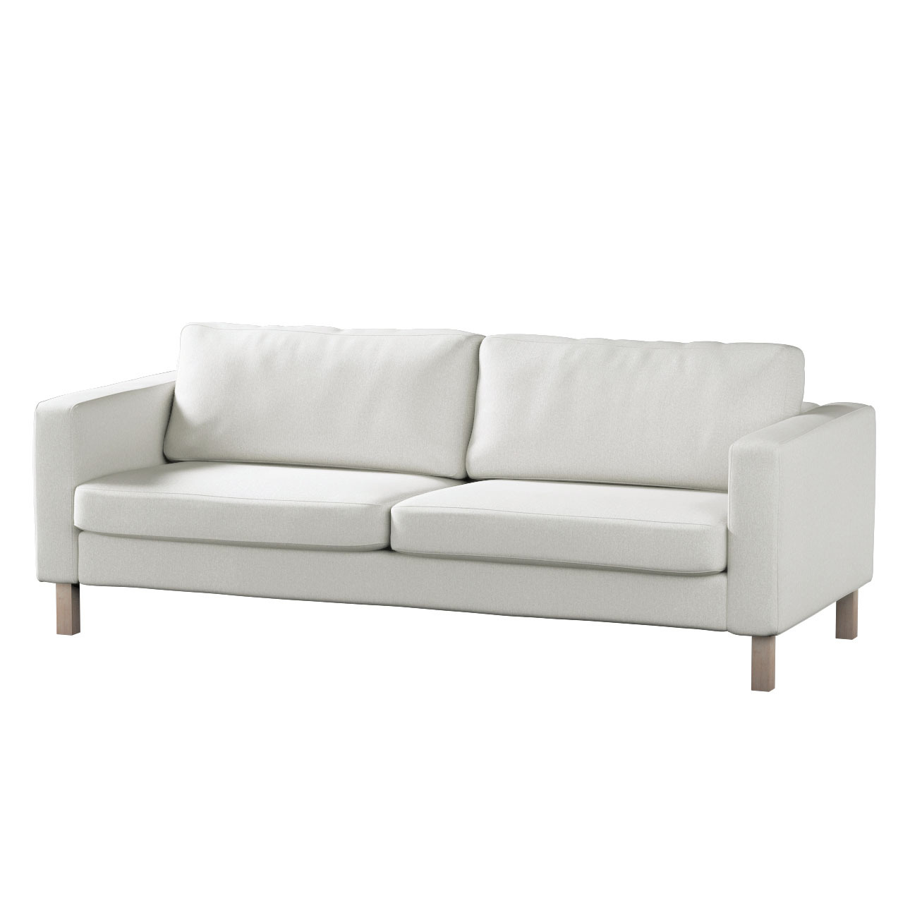 Bezug für Karlstad 3-Sitzer Sofa nicht ausklappbar, kurz, creme, Bezug für günstig online kaufen