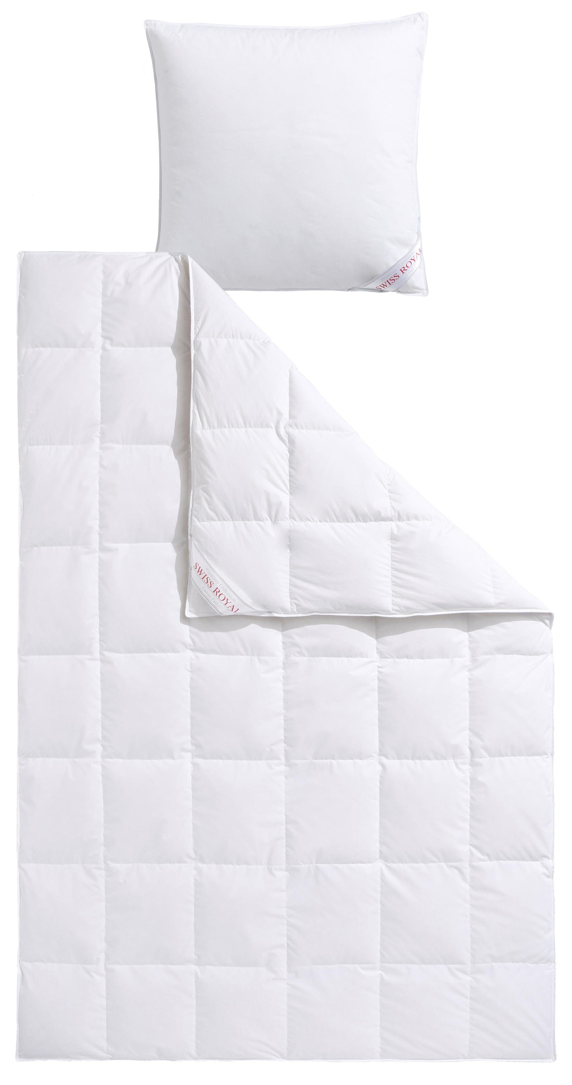 Haeussling Daunenbettdecke + Kopfkissen Swiss Royal, günstig online kaufen