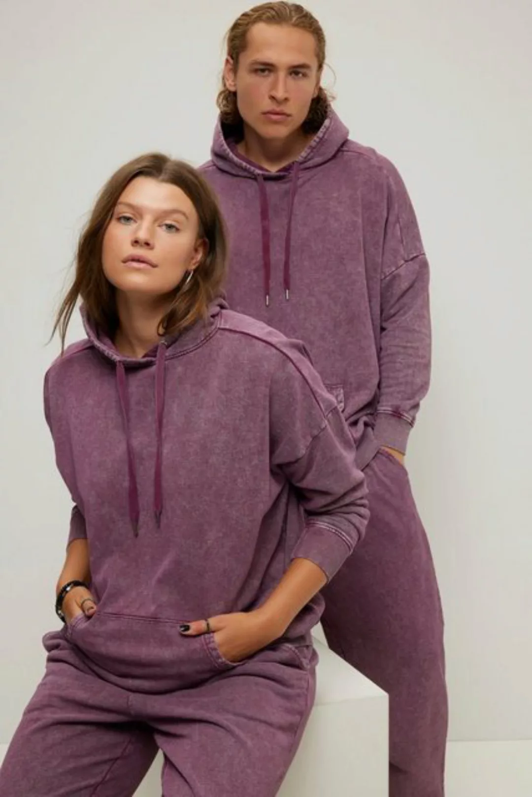 Studio Untold Sweatshirt Hoodie very oversized Washing-Effekt Kapuze Unisex günstig online kaufen
