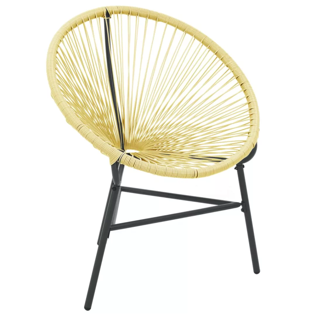 Garten-mondstuhl Poly Rattan Beige günstig online kaufen