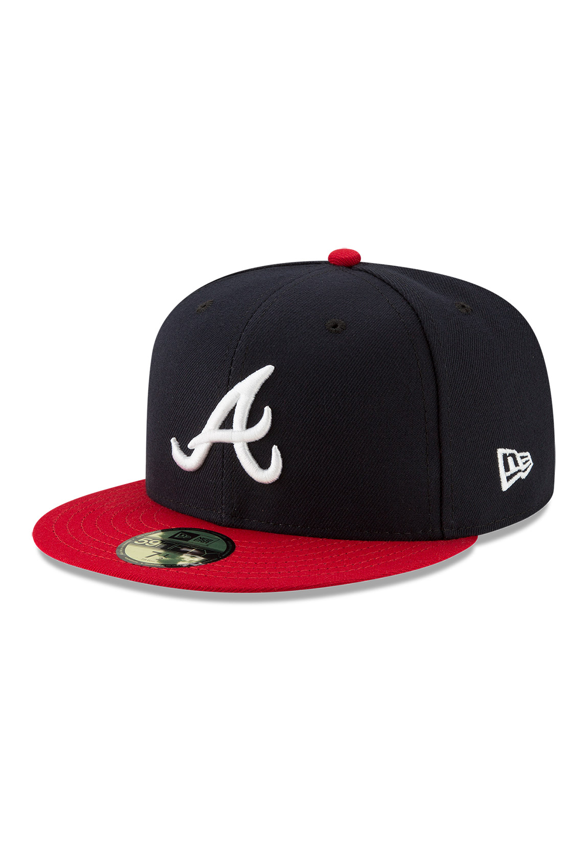 New Era Authentics Fitted Cap 59Fifty ATLANTA BRAVES Dunkelblau Rot günstig online kaufen