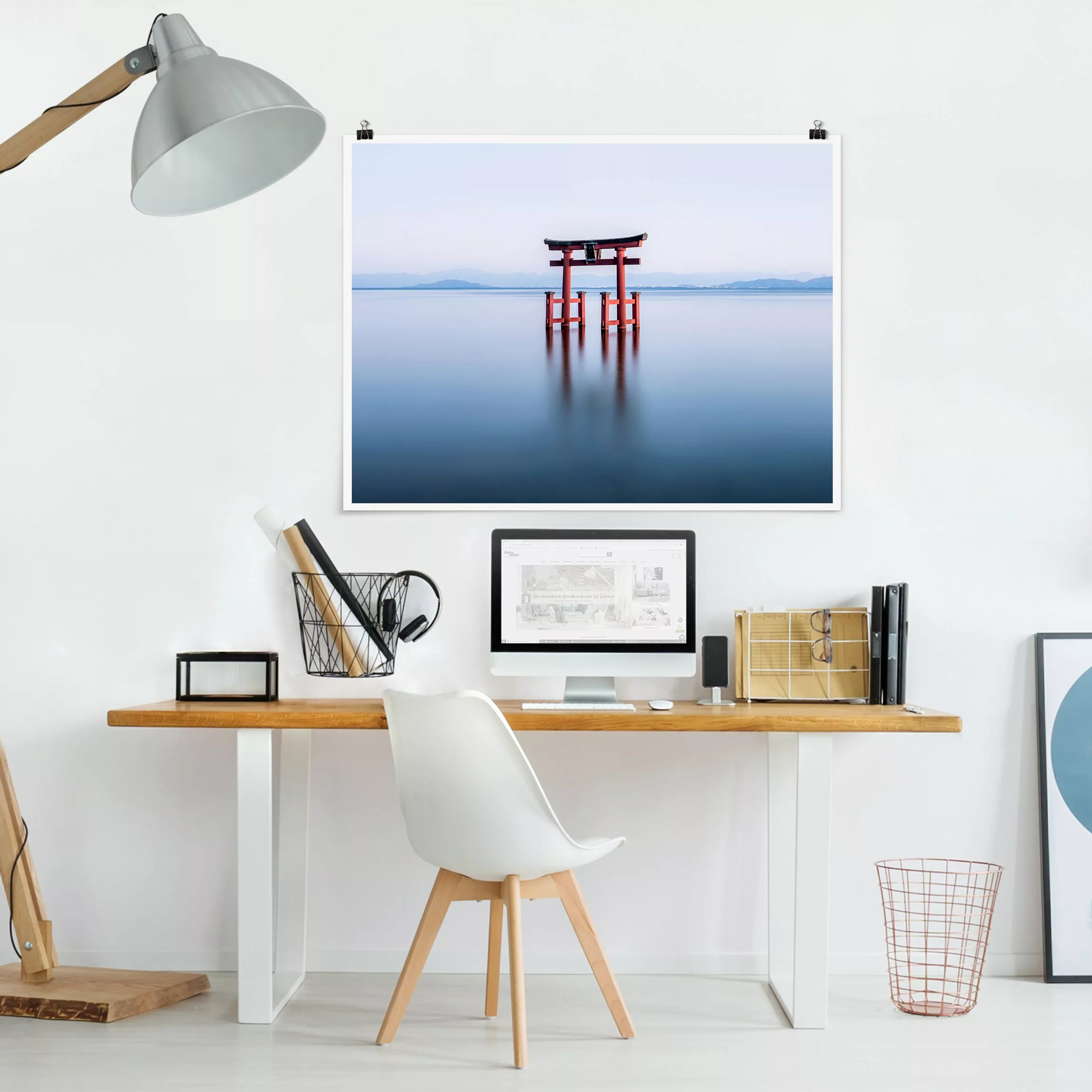 Poster Torii im Wasser günstig online kaufen