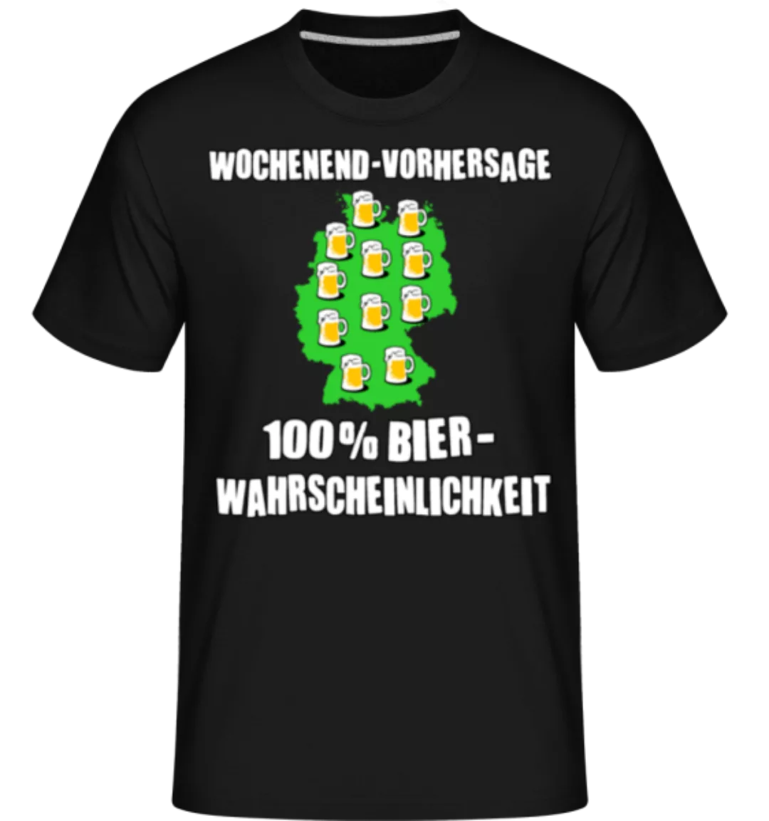 Wochenend Vorhersage Bier · Shirtinator Männer T-Shirt günstig online kaufen