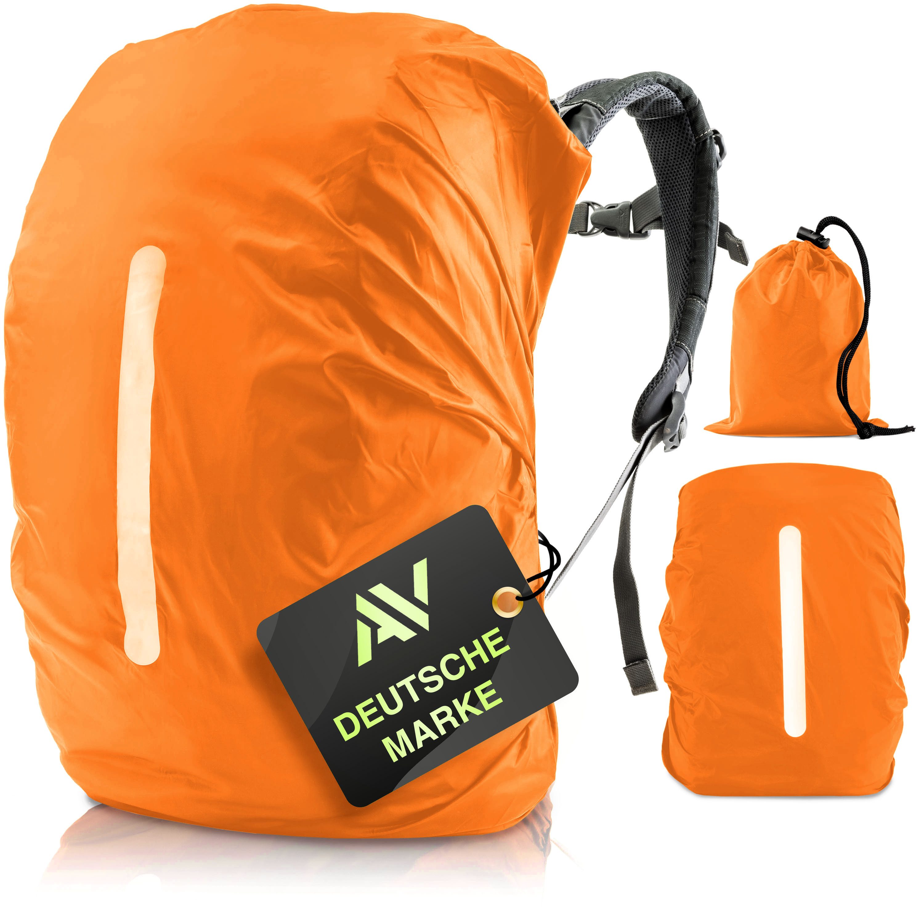 AVANA Rucksack-Regenschutz Rucksacküberzug mit Reflexstreifen (10-70L) günstig online kaufen