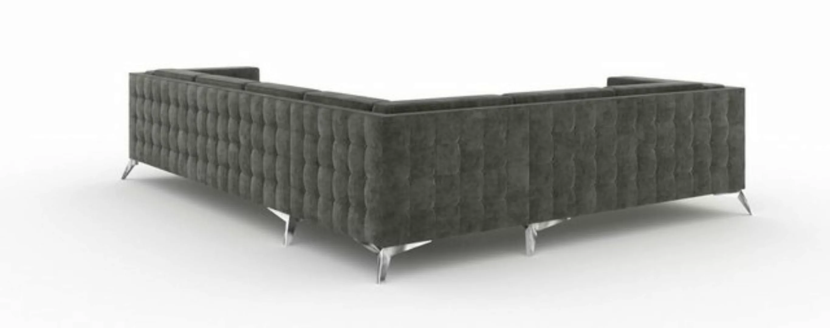 JVmoebel Ecksofa Graues Designer L-Form Sofa Moderne Stoff Couch Textil Möb günstig online kaufen
