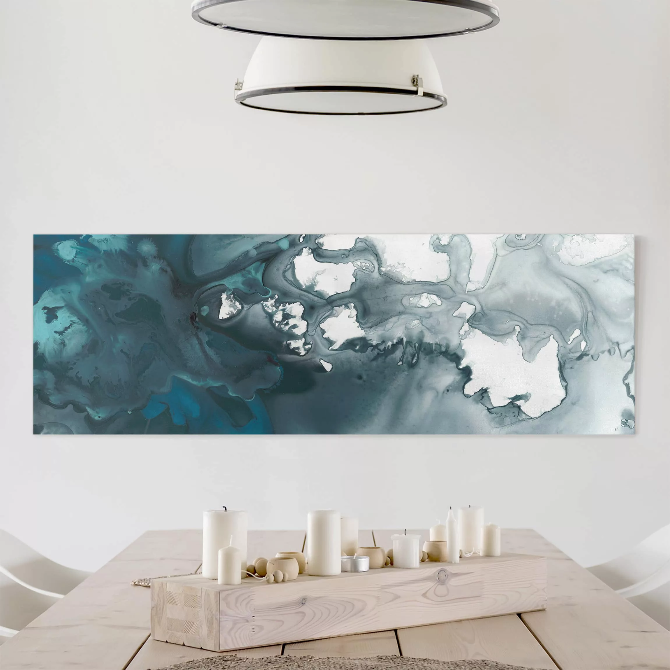Leinwandbild Abstrakt - Panorama Ägäisches Unwetter I günstig online kaufen