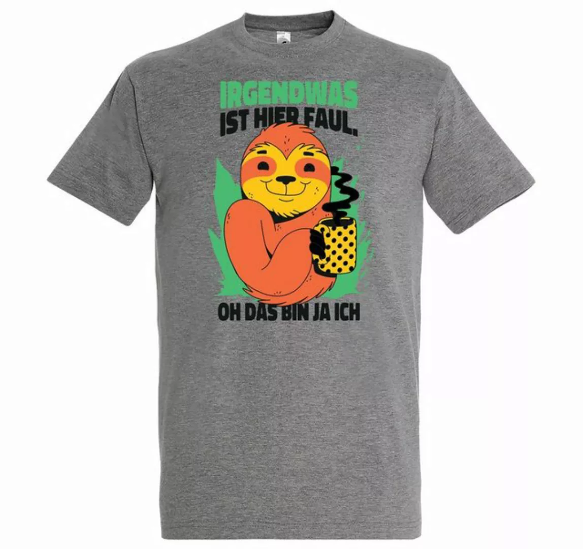 Youth Designz T-Shirt Irgendwas ist Hier Faul Herren Shirt Mit Lustigem Auf günstig online kaufen