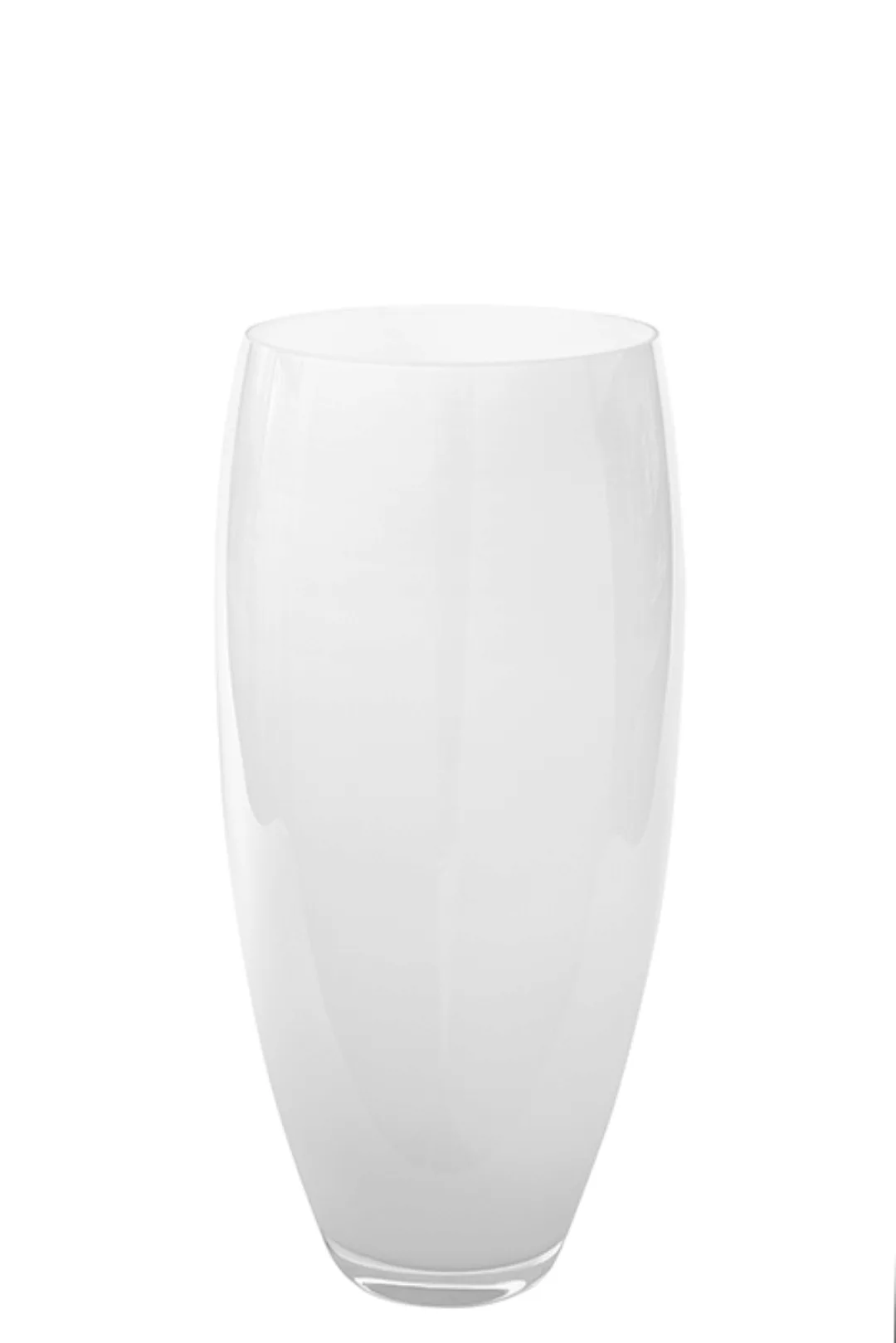 AFRICA Vase aus dickwandigem Glas weiss H 28 cm, D 14 cm günstig online kaufen