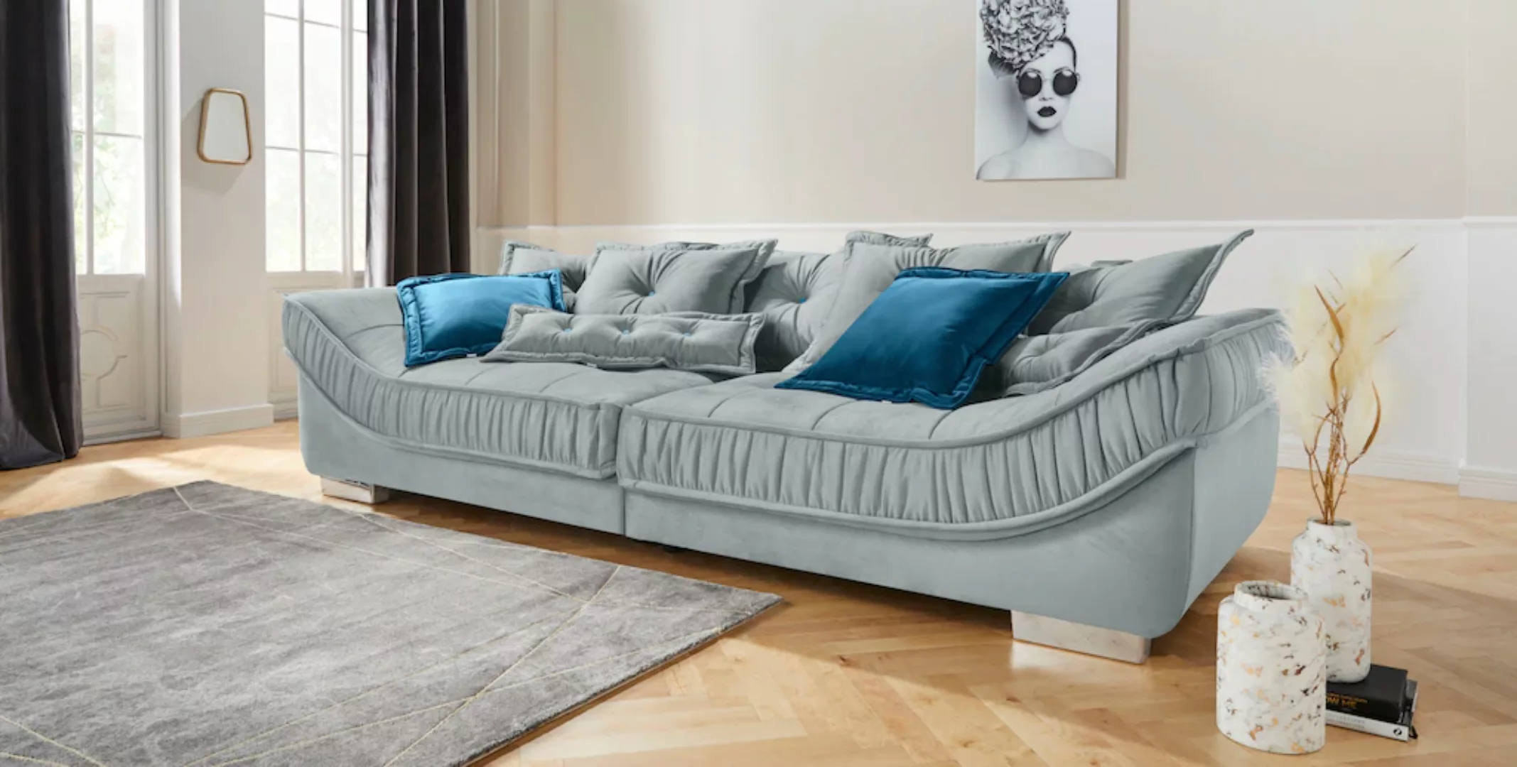 INOSIGN Big-Sofa "Diwan II", Wahlweise mit Kaltschaumpolsterung bis 140 kg günstig online kaufen