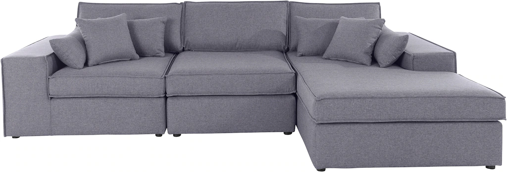 RAUM.ID Ecksofa "Florid L-Form", 3 Teile, bestehend aus Modulen, viele Bezu günstig online kaufen
