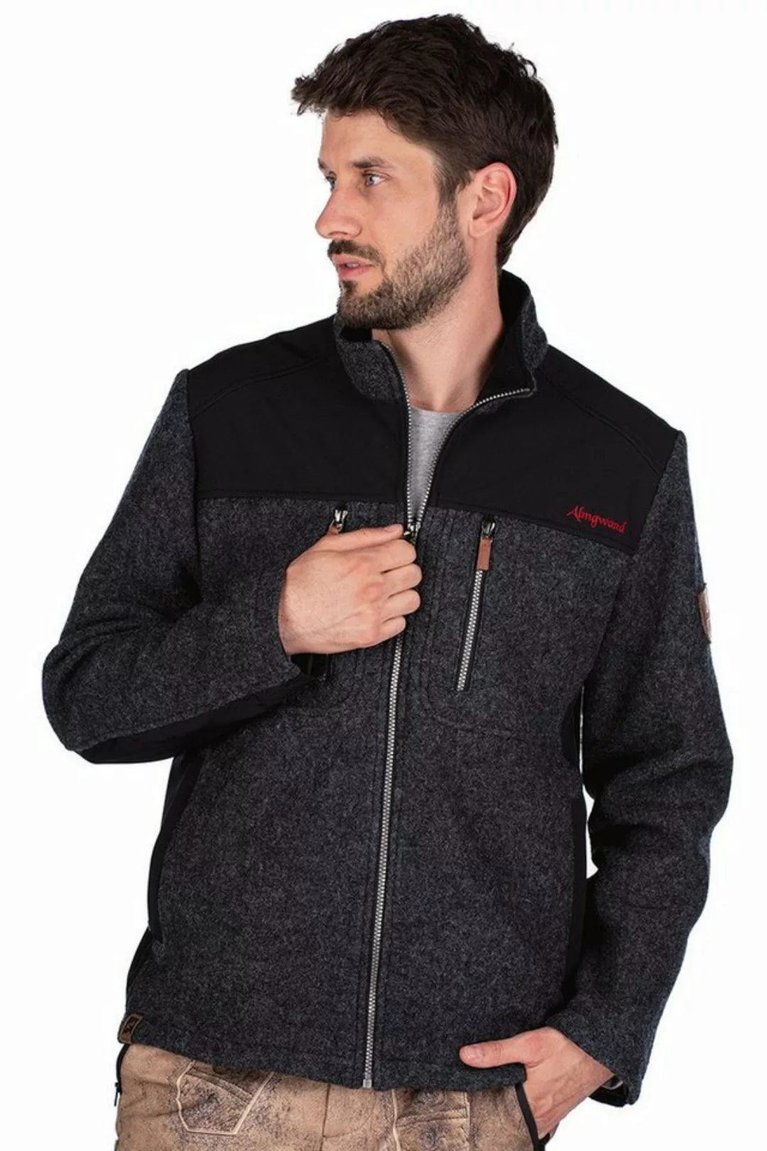 Almgwand Outdoorjacke Outdoorjacke Herren - WAGNERKOGEL - anthrazit/schwarz günstig online kaufen