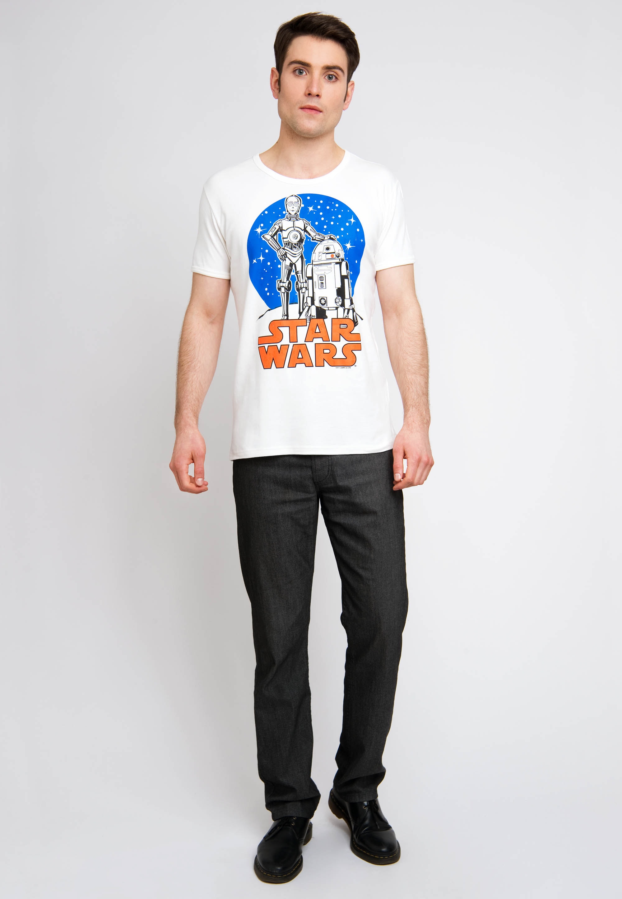 LOGOSHIRT T-Shirt "C-3PO & R2-D2", mit lizenzierten Originaldesign günstig online kaufen