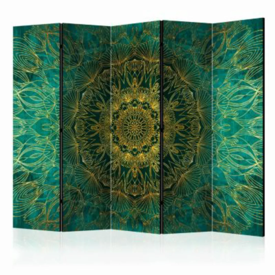 artgeist Paravent Royal Stitching II [Room Dividers] gelb-kombi Gr. 225 x 1 günstig online kaufen