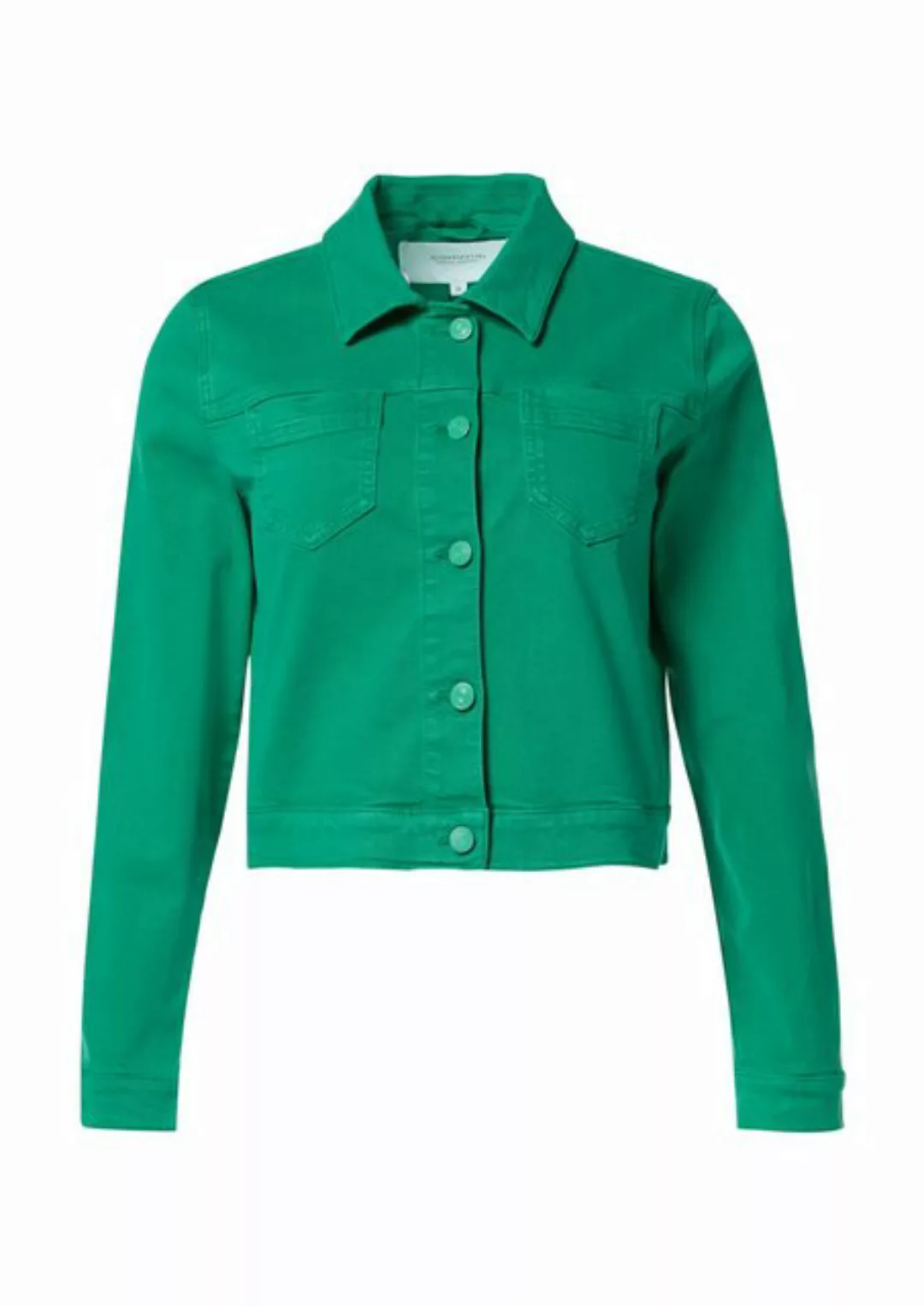 comma casual identity Blusenblazer Cropped-Jacke aus elastischem Twill Garm günstig online kaufen