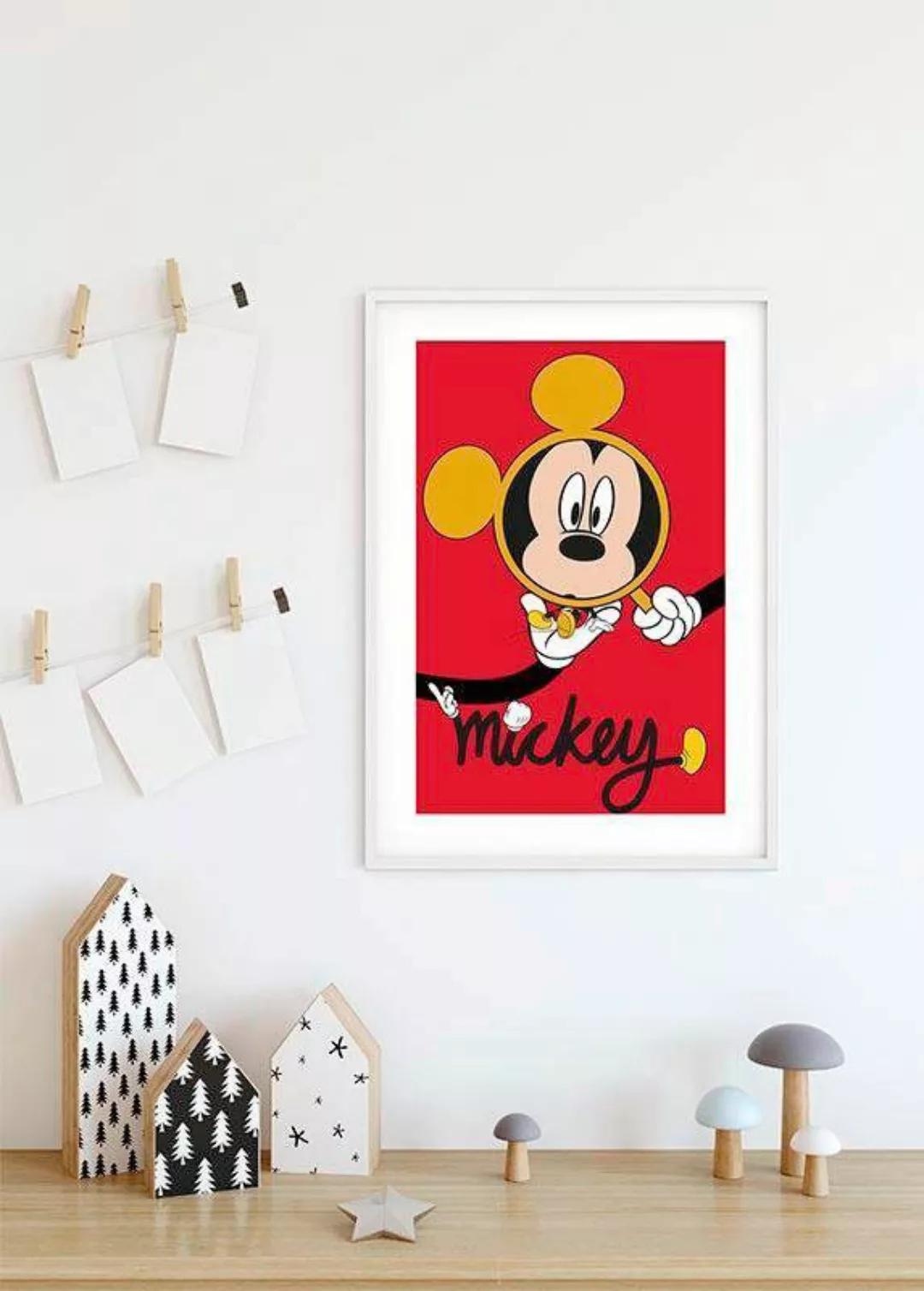 Komar Poster »Mickey Mouse Magnifying Glass«, Disney, (1 St.), Kinderzimmer günstig online kaufen