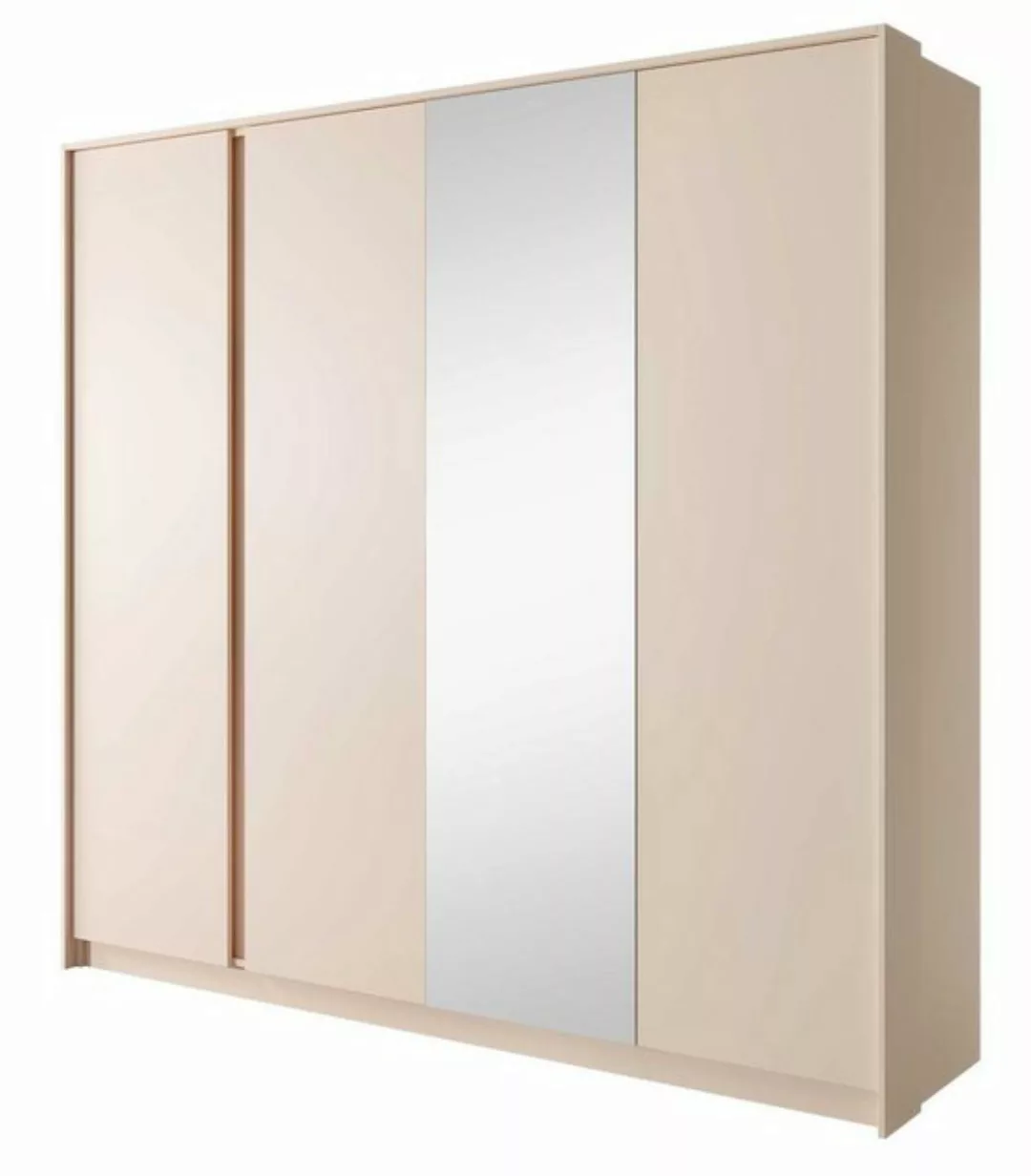 Feldmann-Wohnen Drehtürenschrank Dast (1-St) 223x55x210cm beige 4-türig günstig online kaufen