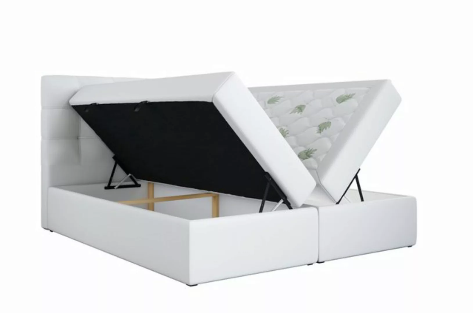 Labett Boxspringbett aus Holz im Loft-Stil LOLY 140x200 160x200 180x200 200 günstig online kaufen