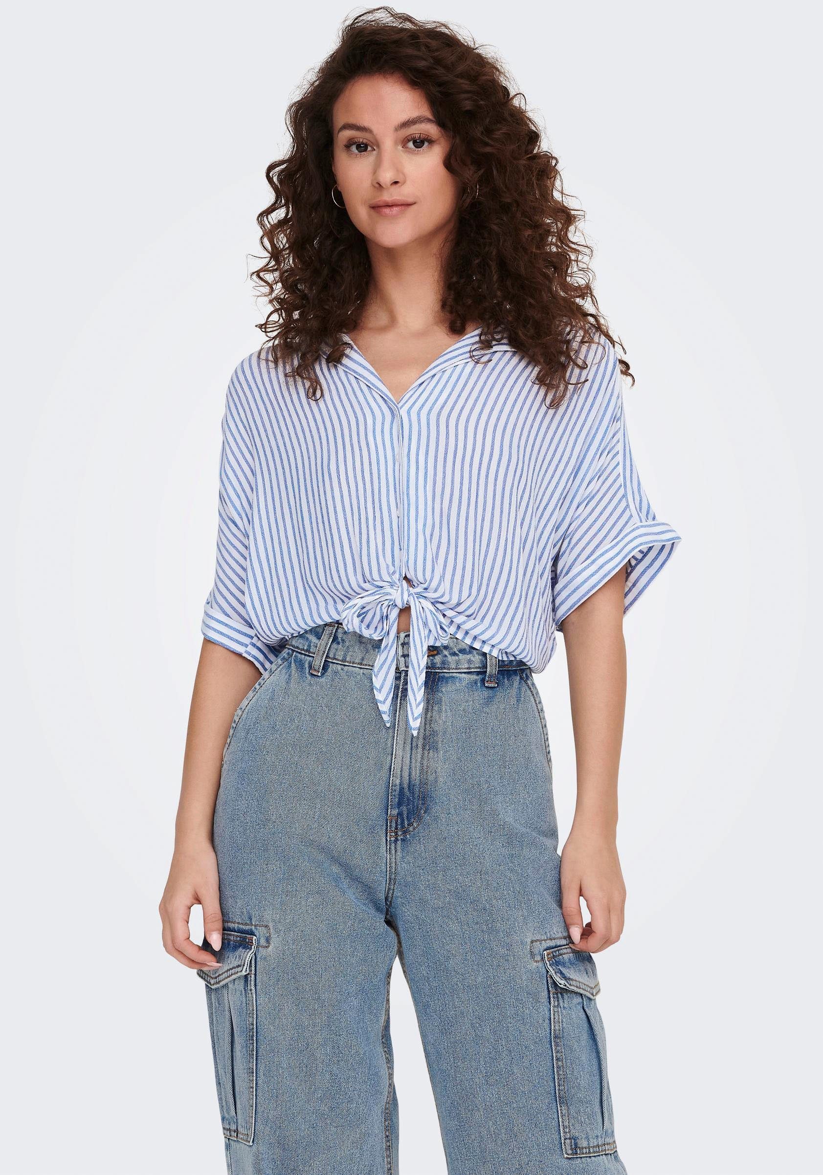 ONLY Kurzarmbluse ONLPAULA LIFE S/S TIE günstig online kaufen