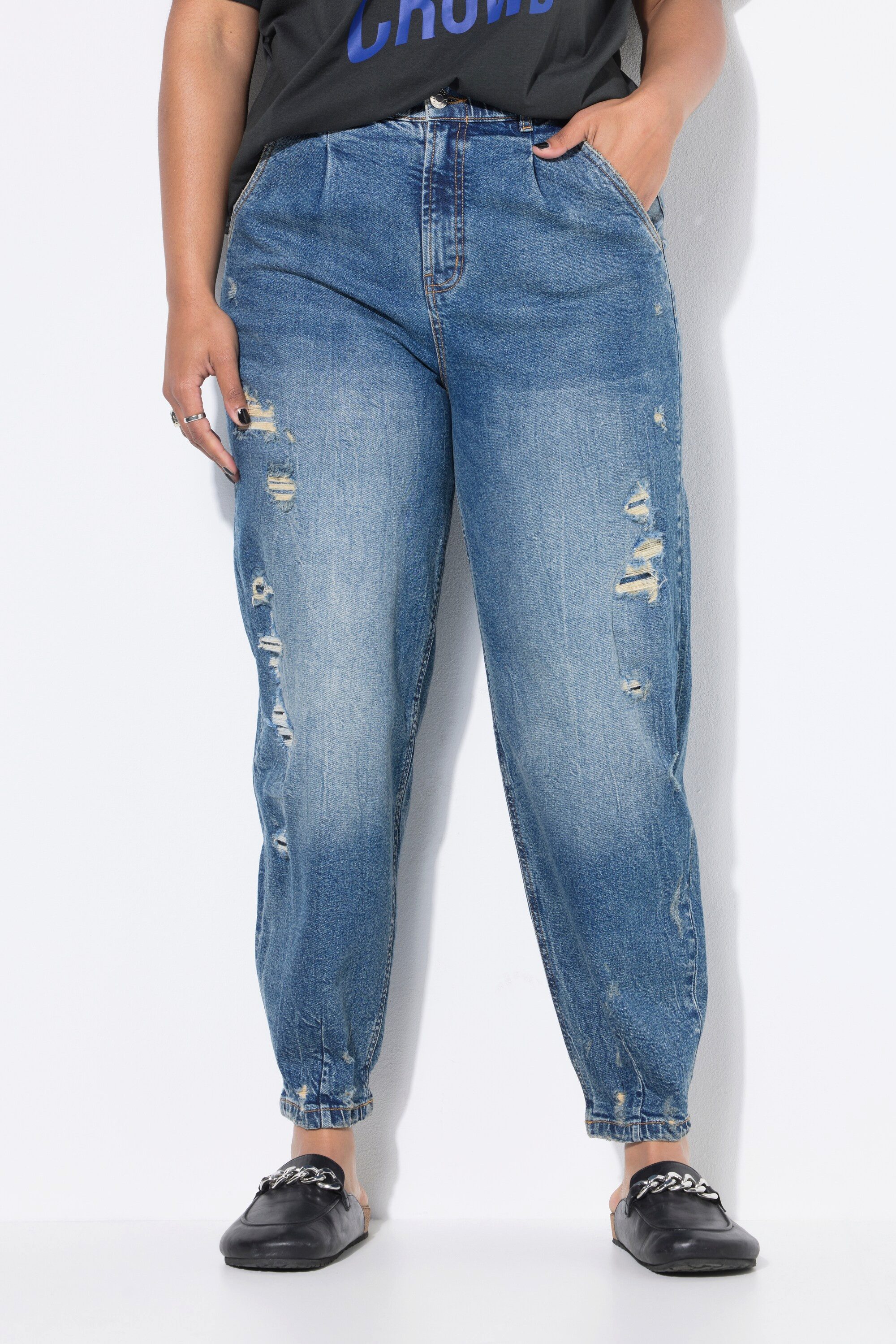 Studio Untold 5-Pocket-Jeans Ballon-Jeans High Waist günstig online kaufen