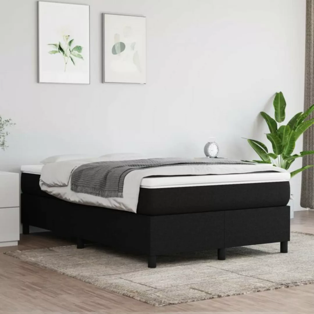 Vidaxl Boxspringbett Schwarz 120x200 Cm Stoff günstig online kaufen